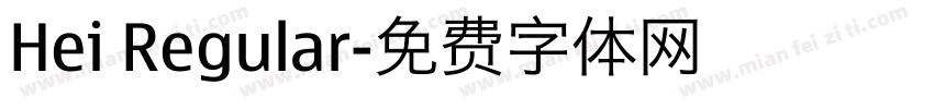 Hei Regular字体转换